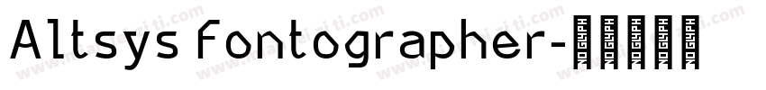 Altsys Fontographer字体转换